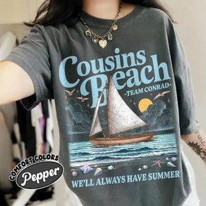 Team Conrad Cousins Beach Shirt Comfort Colors, Trendy Cousins Beach Tee, Summer I Turned Pretty Inspired T-Shirt, Team Jeremiah Shirt