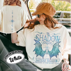 Shadowsinger Night Court Shirt, Azriel Inspired Bat Boys Tee, Velaris Fantasy Book Shirt, SJM Bookish Gift, ACOTAR Fan Merch