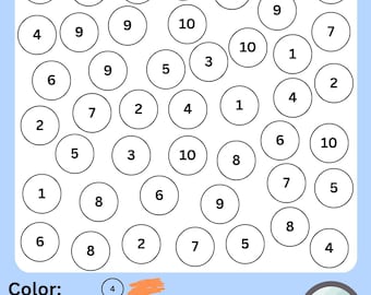 Occupational Therapy Number Scanning Worksheet