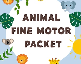 Occupational Therapy Animal Fine Motor Packet