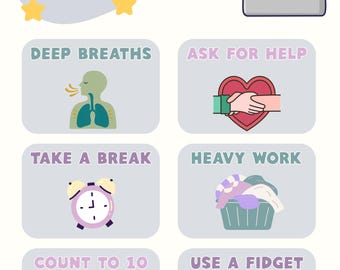 Calm Down Corner Posters- Bundle of (2)- Emotional Regulation Visuals