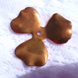 Clearance - Versatile Vintage Copper 55mm  Flower Petals 4 Pcs