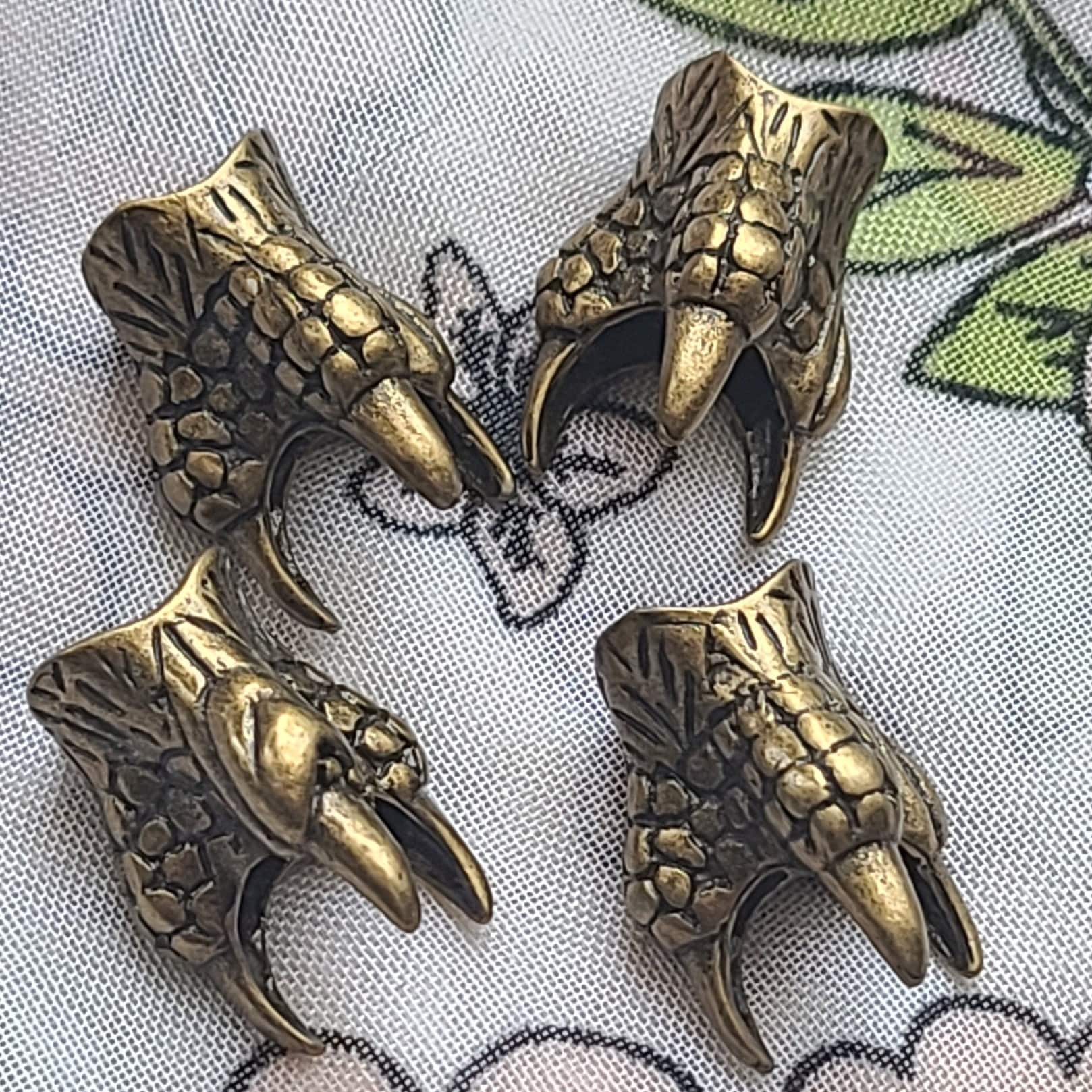 Fierce Claw Brass Ox Bead Caps 19x15mm 4 Pcs - Etsy