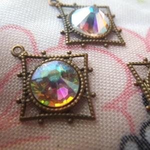Gotas de pagoda de diamante Crystal AB (4 unidades)