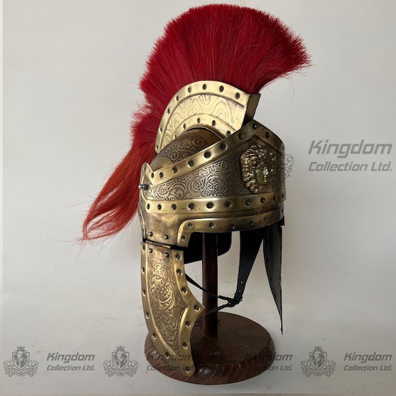 THORINSTRUMENTS Casco De Oficial Romano Centurión – Acero De 18 G, Acabado Cromado, Tamaño Adulto, Ideal Para Recreaciones Históricas Y Coleccionistas