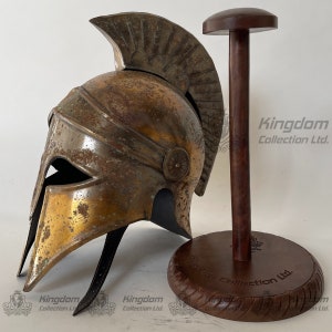 Greek Medieval Roman Centurion Helmet for Role Play with Free Display Stand Gift for Him
