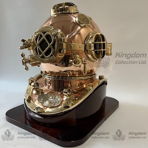 銅真鍮製ダイビングヘルメット 米海軍深海ダイバーヘルメット ノー