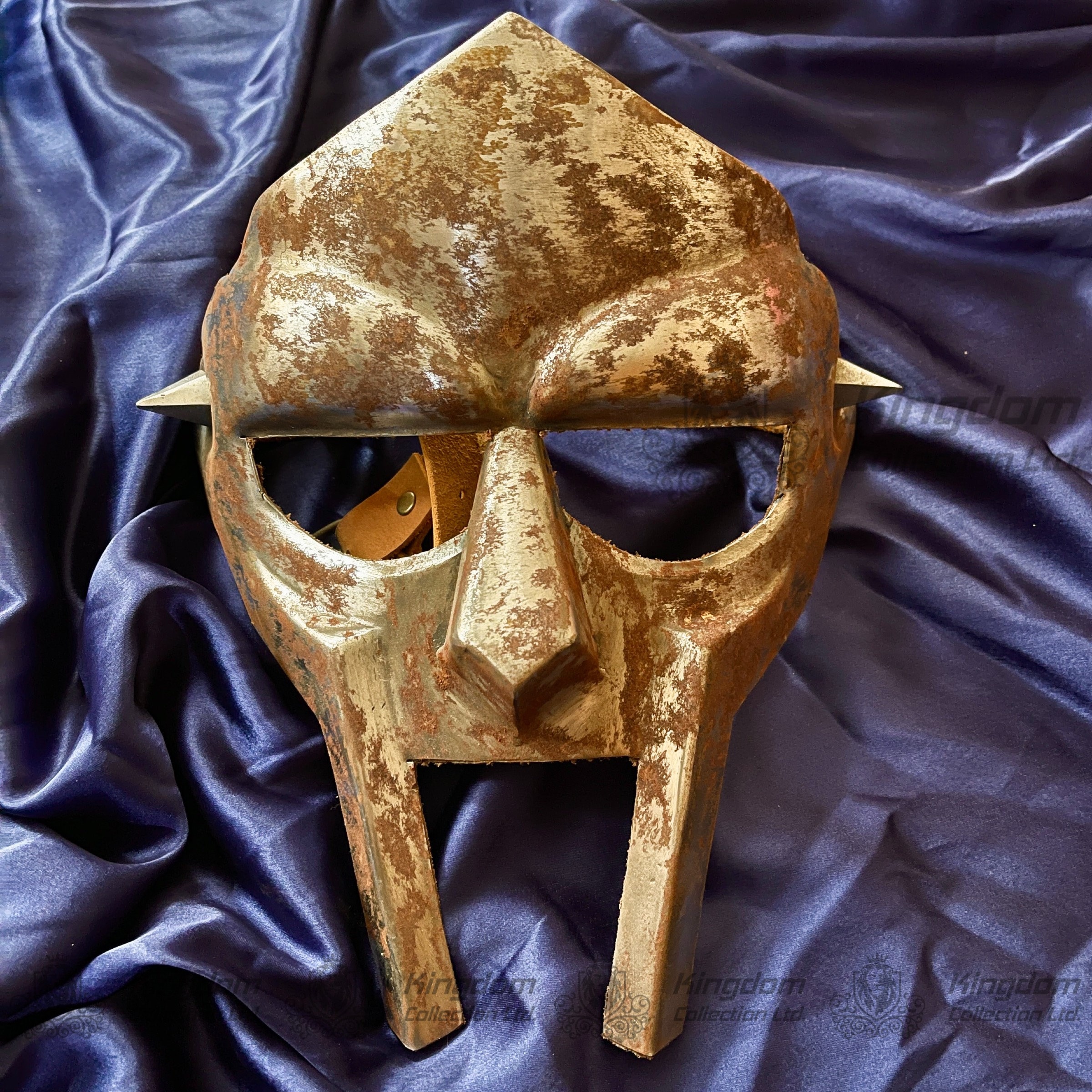 Rusty MF DOOM Mask Mad-villain Steel Face Armor Medieval Hand-Forged Mask