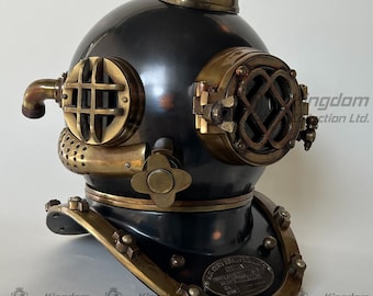 銅真鍮製ダイビングヘルメット 米海軍深海ダイバーヘルメット ノー