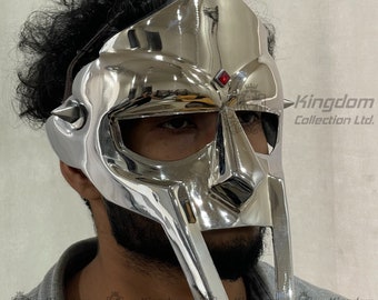 PREMIUM MF DOOM Mask Mad-villain Steel Face Armor Medieval Hand-Forged Mask