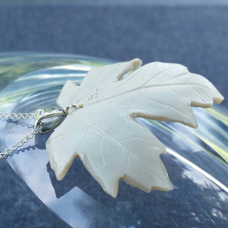 Snowflake Maple Leaf Necklace image 4