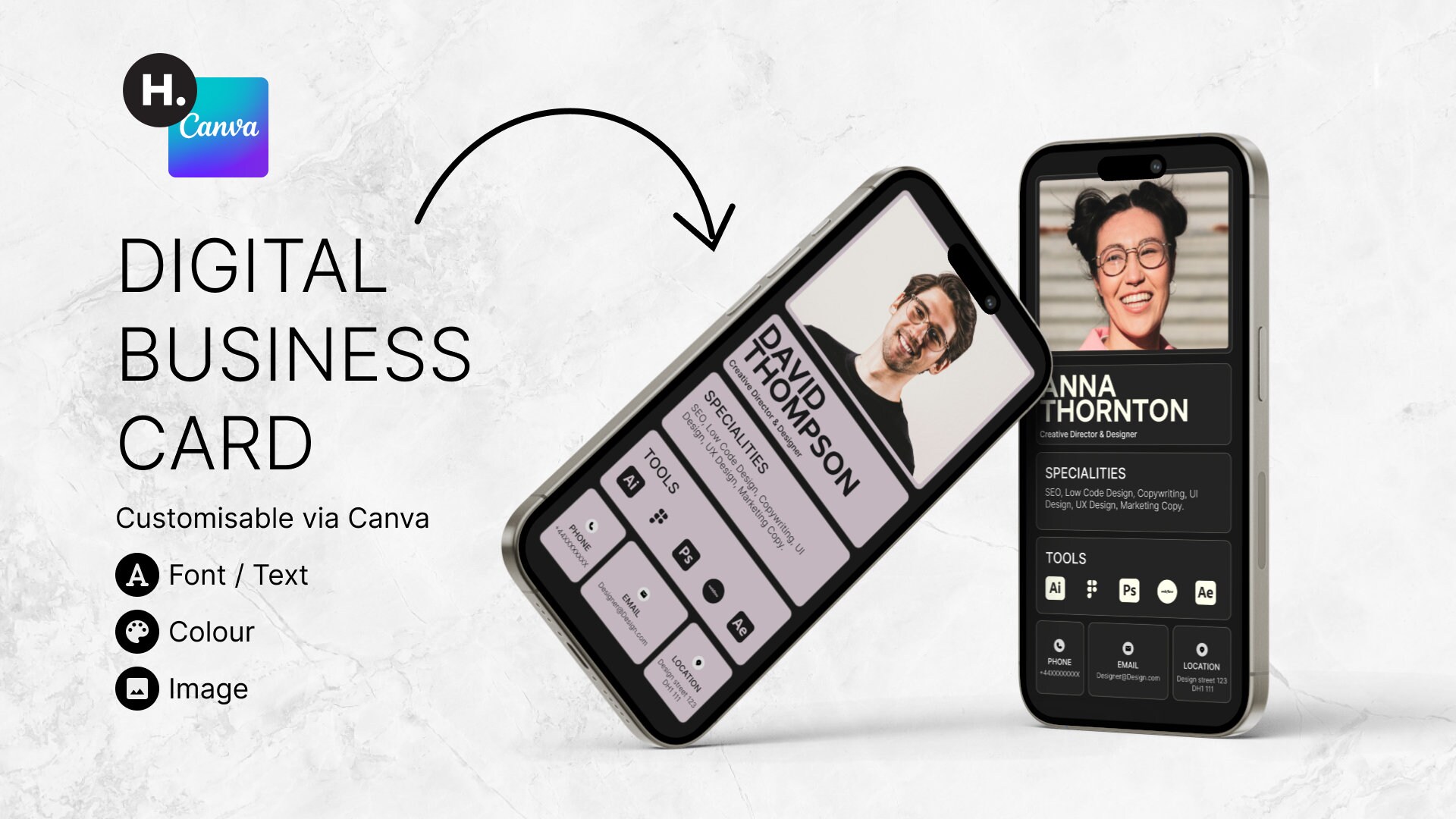 Creative & Modern Digital Business Card Design Template, Trending ...