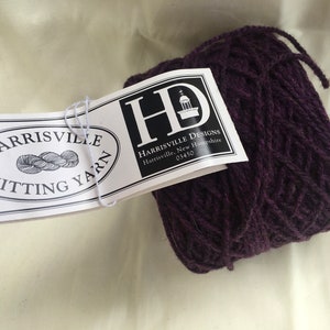 Harrisville Highland Knitting / Weaving Yarn - Color, Blackberry
