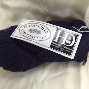 Harrisville Highland Knitting / Weaving Yarn - Color, Aubergine