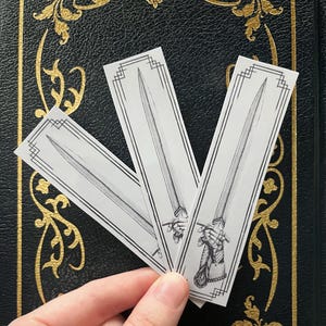 Sword Vinyl Sticker • a sticker for fantasy readers • detailed original design • gothic sticker