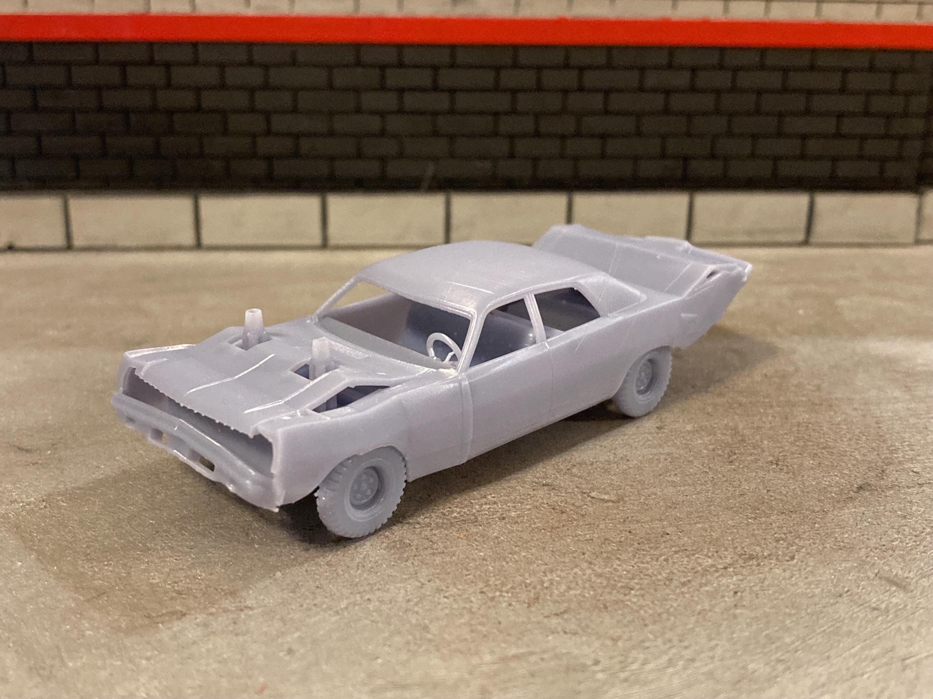 3D Printed 1/64 Scale Late 1960's Dodge / Chrysler Style 'wrecked