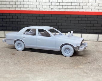 3D Printed 1/64 Scale Bubble Crown Victoria Vic Style Demolition Demo Derby Unpainted Resin (Plastic) Model Great For Diecast Diorama