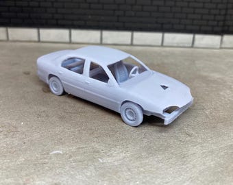 3D Printed 1/64 Scale mid 1990’s Chevy Lumina Style Demolition Demo Derby Unpainted Resin (Plastic) Model Great For Diecast Diorama