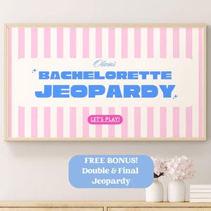 Bachelorette Jeopardy Game Bachelorette Party Game Bach Party Game Bachelorette Weekend Bach Jeopardy Bridal Shower Game Hen Party Game