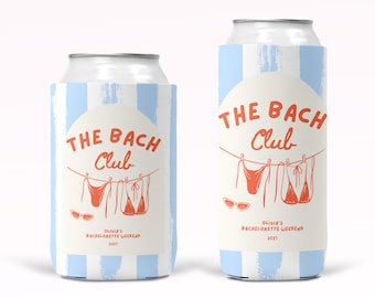 Bachelorette Can Coolers Bridesmaid Can Cooler Drink Sleeves Slim Can Cooler Personalized Cozies Personalized Beach Bachelorette Can Cooler