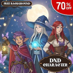 NIESTANDARDOWA DND Para postaci, postać fantasy, zlecenie dnd, portret postaci dnd, ilustracja fantasy, para dnd, postać dnd, RPG