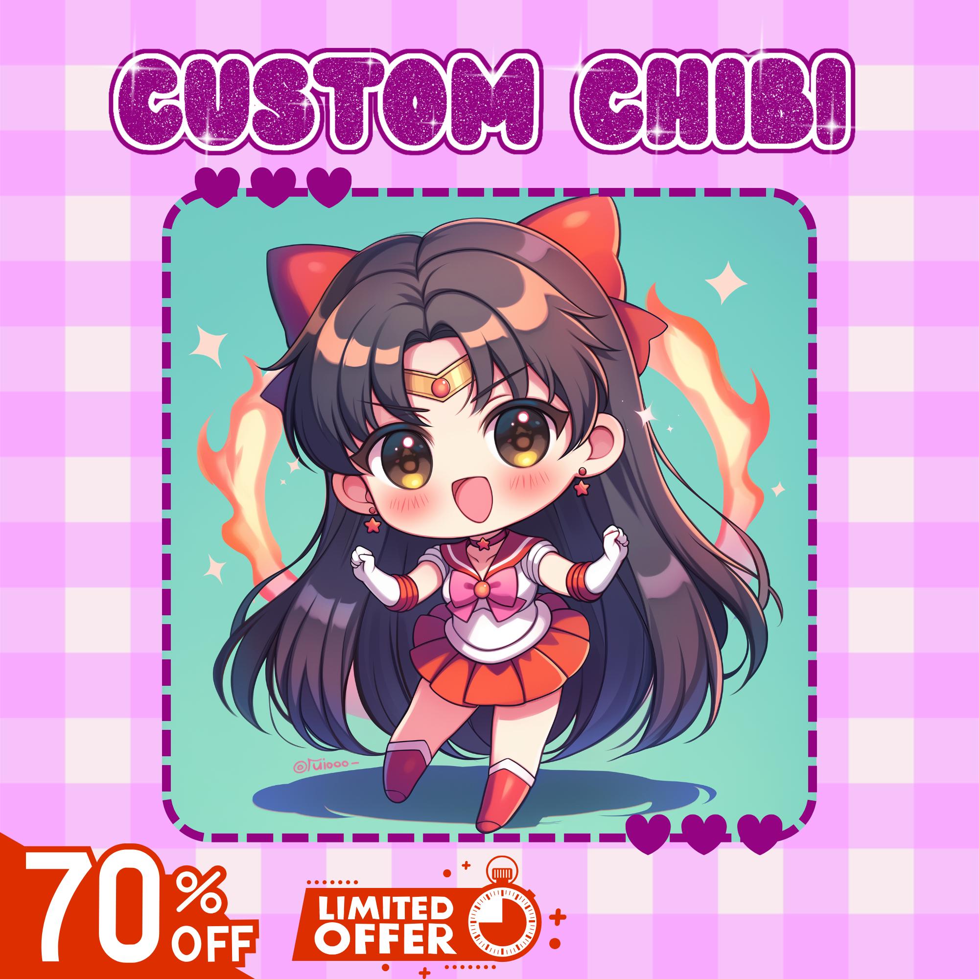 Custom PFP Chibi, Chibi Commission, Custom Chibi Portrait, Chibi Twitch