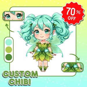 CUSTOM CHIBI | Chibi illustration | Chibi Character | Chibi Commission | Chibi Discord | Fanart | Chibi Anime | Chibi PFP | Chibi Stickers