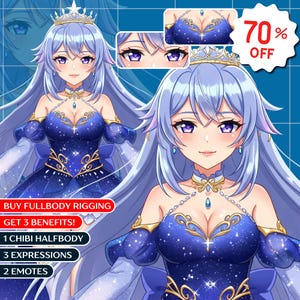 AANGEPASTE VTUBER-MODEL live2d-commissie | Anime-kunst | Vtuber mannelijk en vrouwelijk | Live2D | Pngknol | Vtuber-model | Anime | Vtuber-items