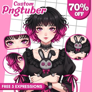 Custom Pngtuber | Pngtuber Commission | pngtuber avatar| Png Tuber | anime | anime commission | vtuber | vtuber model | veadotube | pfp