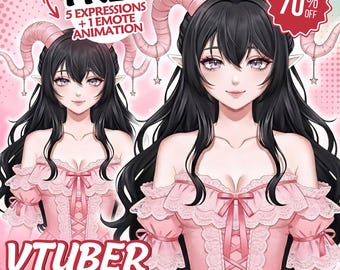 カスタムVtuberモデル制作依頼 | Vtuberアセット、Vtuberモデル、アニメアート、Vtuberモデル制作依頼、Twitch向けフルリギング＆ストリーミングアセット