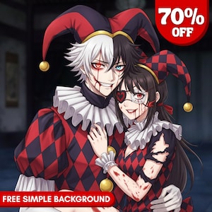 Custom Halloween Portrait | Spooky Custom Portrait | Halloween Art | Vampire | Witch Drawing Digital | Spooky Halloween Portrait | Anime