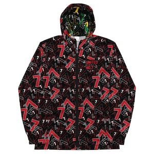 UNITED NUMBER 7 (MUFC) Iconic Seven Windbreaker Anorak inspired by Manchester United Legends