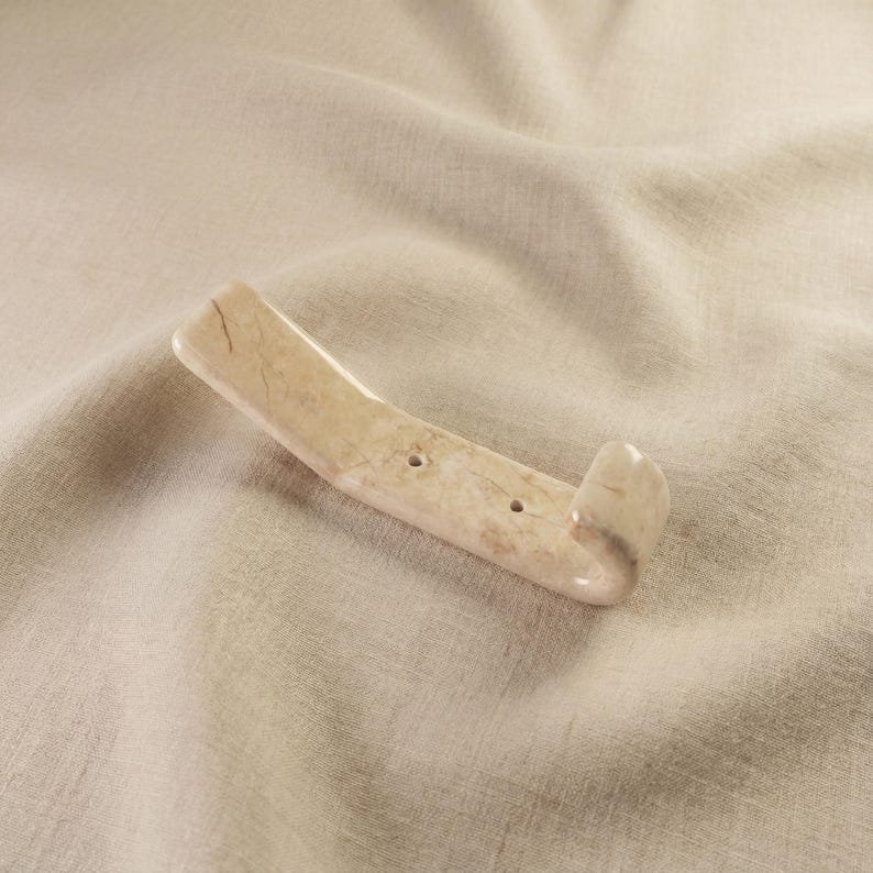 Handcrafted Beige Marble Wall Hook for Keys, Jewelry & Clothes - Etsy
