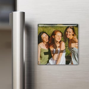 Personalized Photo Magnets | 2x2" Custom Picture Magnets for Fridge, Cubicle Decor or Refrigerator Art