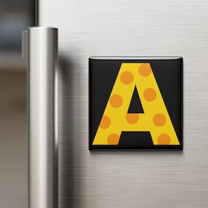 Colorful Alphabet Magnets | 2x2” Letter Fridge Magnets | A–Z Singles or Full Set | Bold Kids Learning, Classroom, Nursery Decor