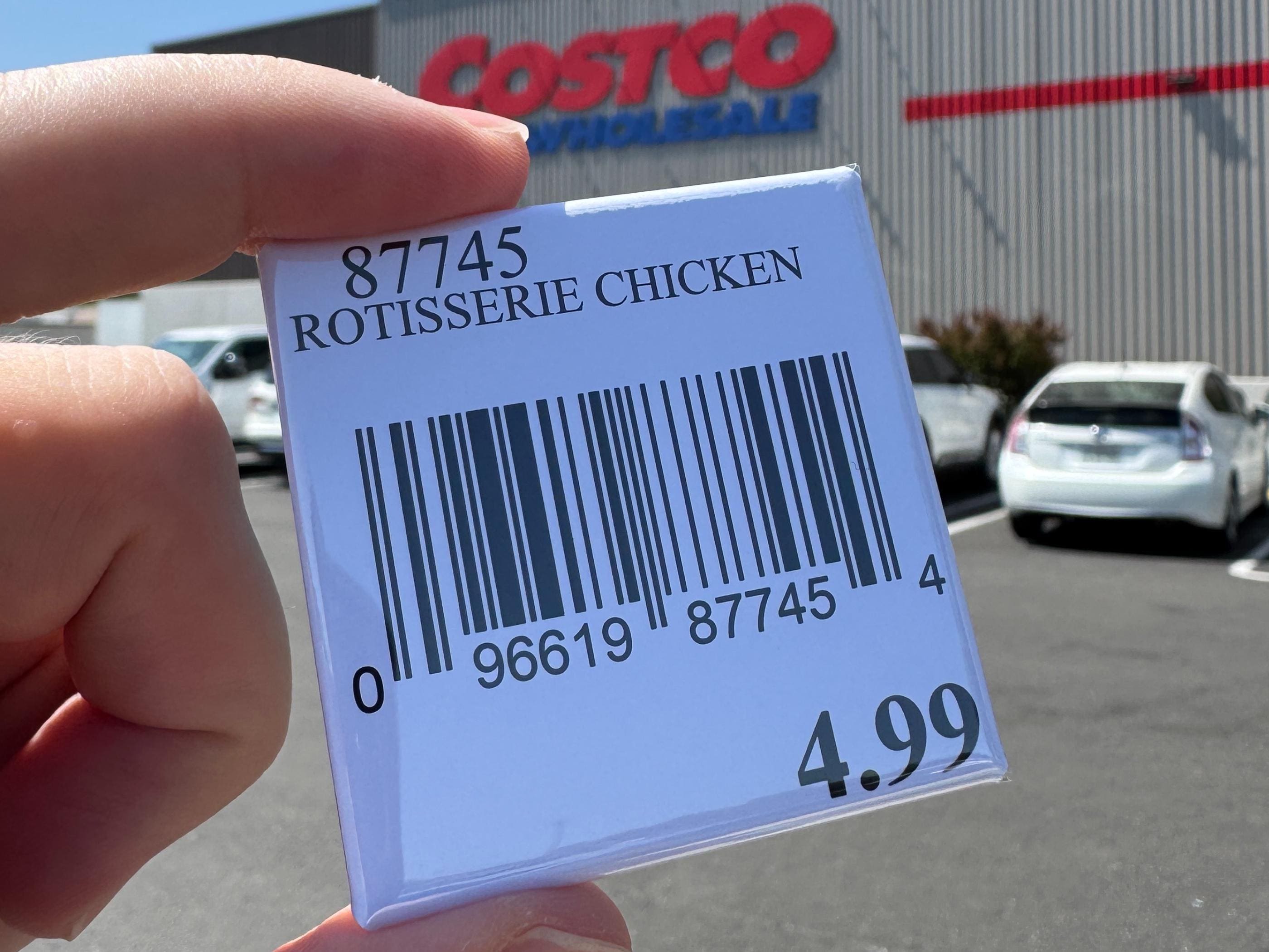 Costco Wholesale Rotisserie Chicken Barcode Magnet 87745 Kirkland