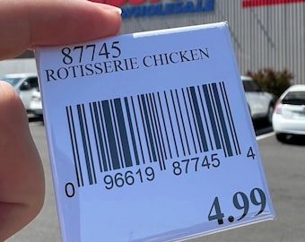 Costco Magnet – Rotisserie Chicken, Costco Hot Dog, Kirkland Inspired Fridge Magnet