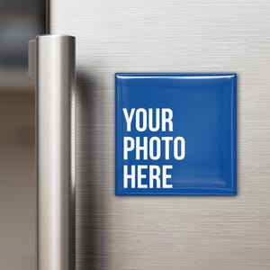 Personalized Photo Magnets | 2x2" Custom Picture Magnets for Fridge, Cubicle Decor or Refrigerator Art