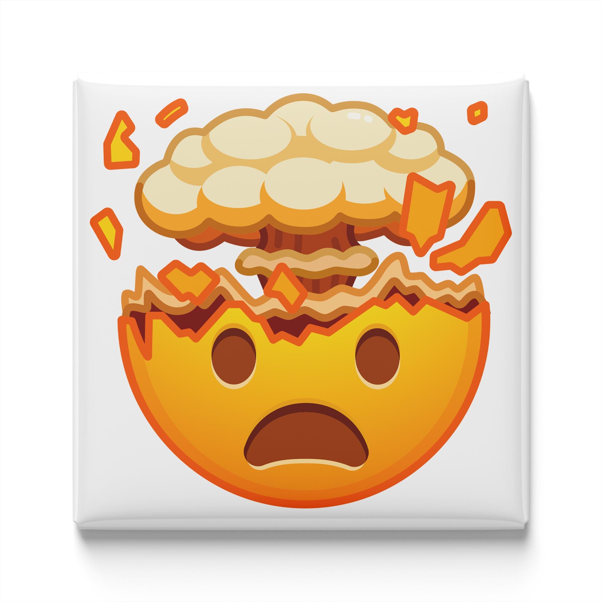 Exploding Head Emoji Magnet - Funny Fridge Magnet, Locker Decor, Emoji ...