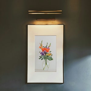 Modern Cottage Decor: Bright Watercolor Wildflowers Digital Download