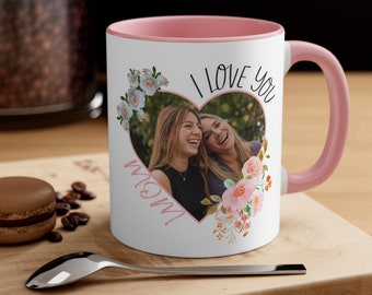 Customized Mom Mug, Personalized Mother's Day Gift, Ceramic Mom Coffee Cup, Floral Mom Mug, Custom Best Mom Mug, Thoughtful Gift For Mom
