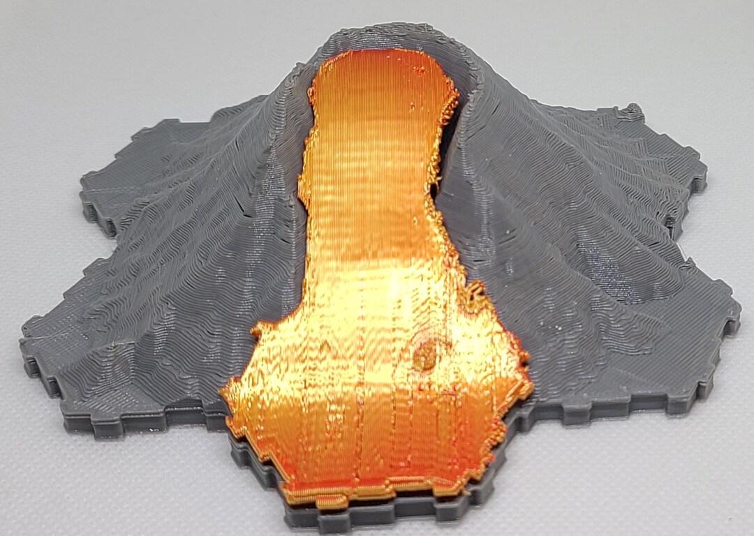 Custom 3d Printed 1 Piece Volcano for Heroscape - Etsy