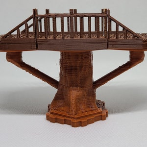 1 (3 Tile) 3d Printed Bridge & 1 Pillar For Heroscape Bridge Like Wood / Stone