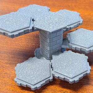 Custom Spiral Stone Stairs 3d Printed For Heroscape