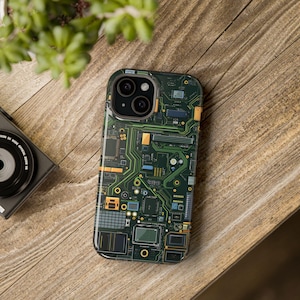 Circuit Board MagSafe Tough Phone Case