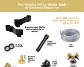 WildWater RV RainHarvest KIT: Turn-Key system for rain collection, snowmelt diversion, and AC condensation