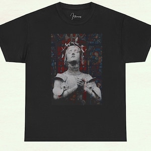 Joan of Arc Tee - Historical Heroine Shirt with Signature, Saint and Hero Jeanne d&#39;Arc, Modern Tee for Men and Women