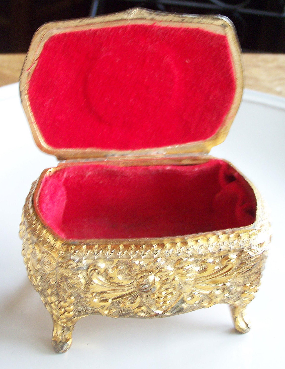Vintage Cameo Trinket Box Vintage Jewelry Box Vintage Box Etsy
