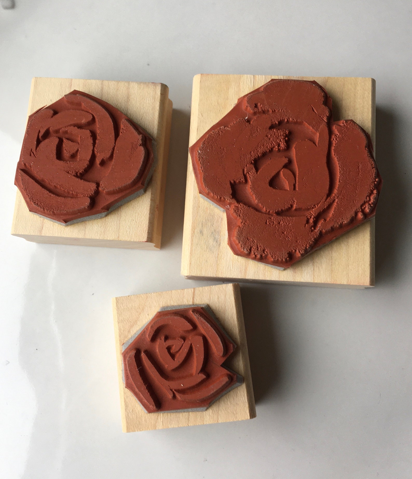 Stampin Up Rose Stamps Retired Stamps Rubber Stamps Rose Etsy