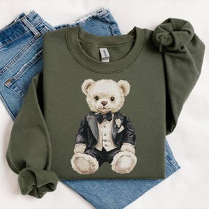 Teddy Bear Sweater, Vintage Bear Sweater, Bear Themed Sweater Gift for Teddy Bear Lover, Teddy Bear Core, Cute Bear Shirt Gift for Her